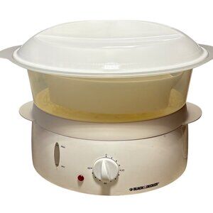 Black & Decker Food Steamer Built in Egg Holder Basket HS2241WD 1000W Timer